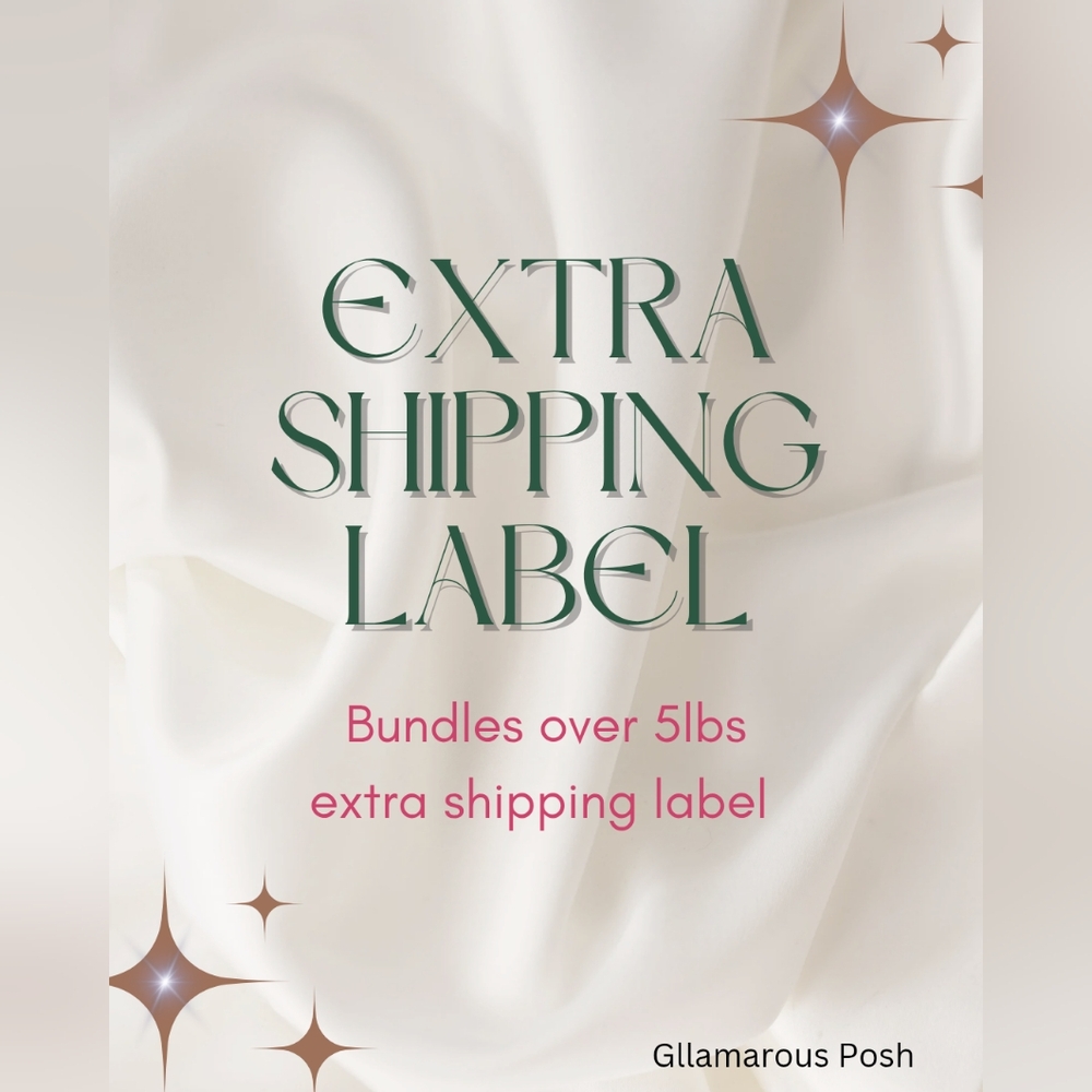 Extra Shipping Label For Live Shows Bundles Over 5lbs